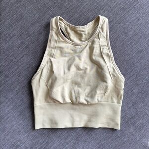 Lululemon Green High Neck Longline Bra 2